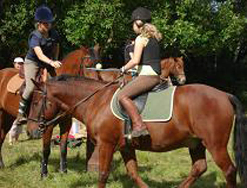 Anna Letfors och Niko lag 1 gymkana
